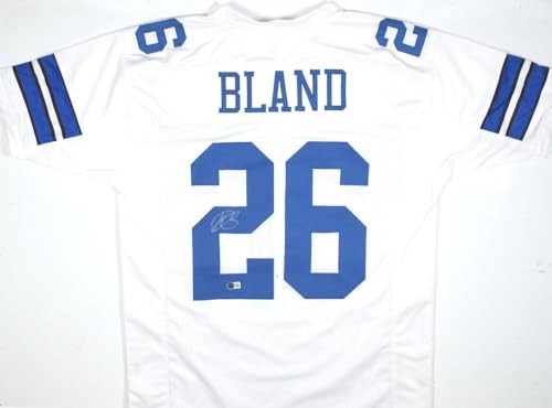 DaRon Bland Autographed Custom White Jersey