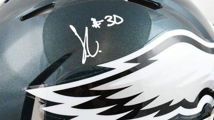 Jihaad Campbell Signed Philadelphia Eagles Full Size Speed Authentic Helmet