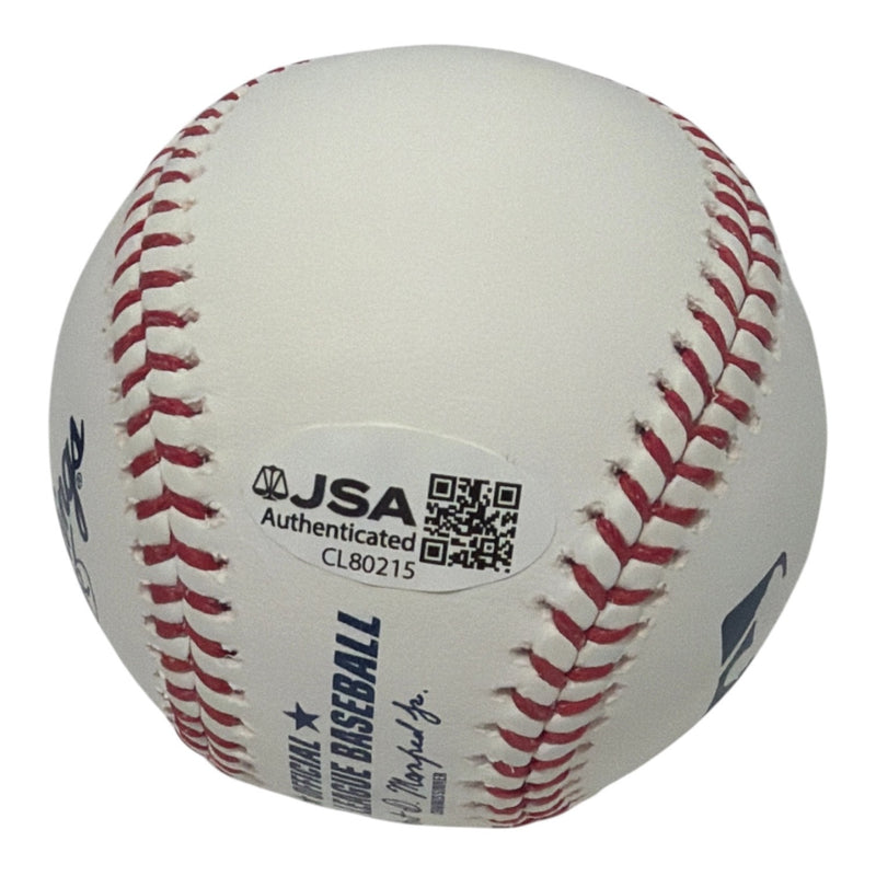 Angel Hernandez Autographed 2002 World Series Official MLB Baseball
