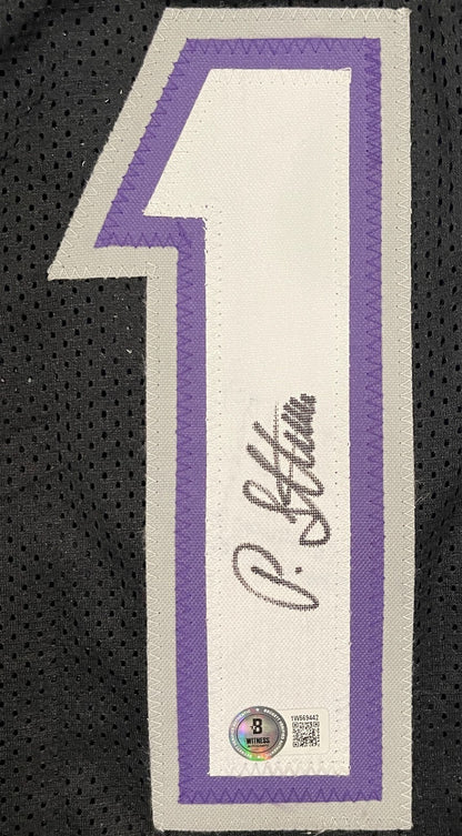 Peja Stojaković Signed Sacramento Kings Custom Jersey Beckett COA