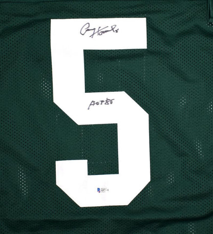 Paul Hornung Signed Green Bay Packers Style Custom Green Jersey
