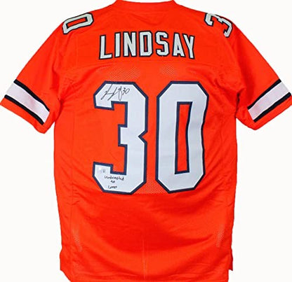 Phillip Lindsay Signed Color Rush Jersey with "Undrafted to 1,000" Inscription