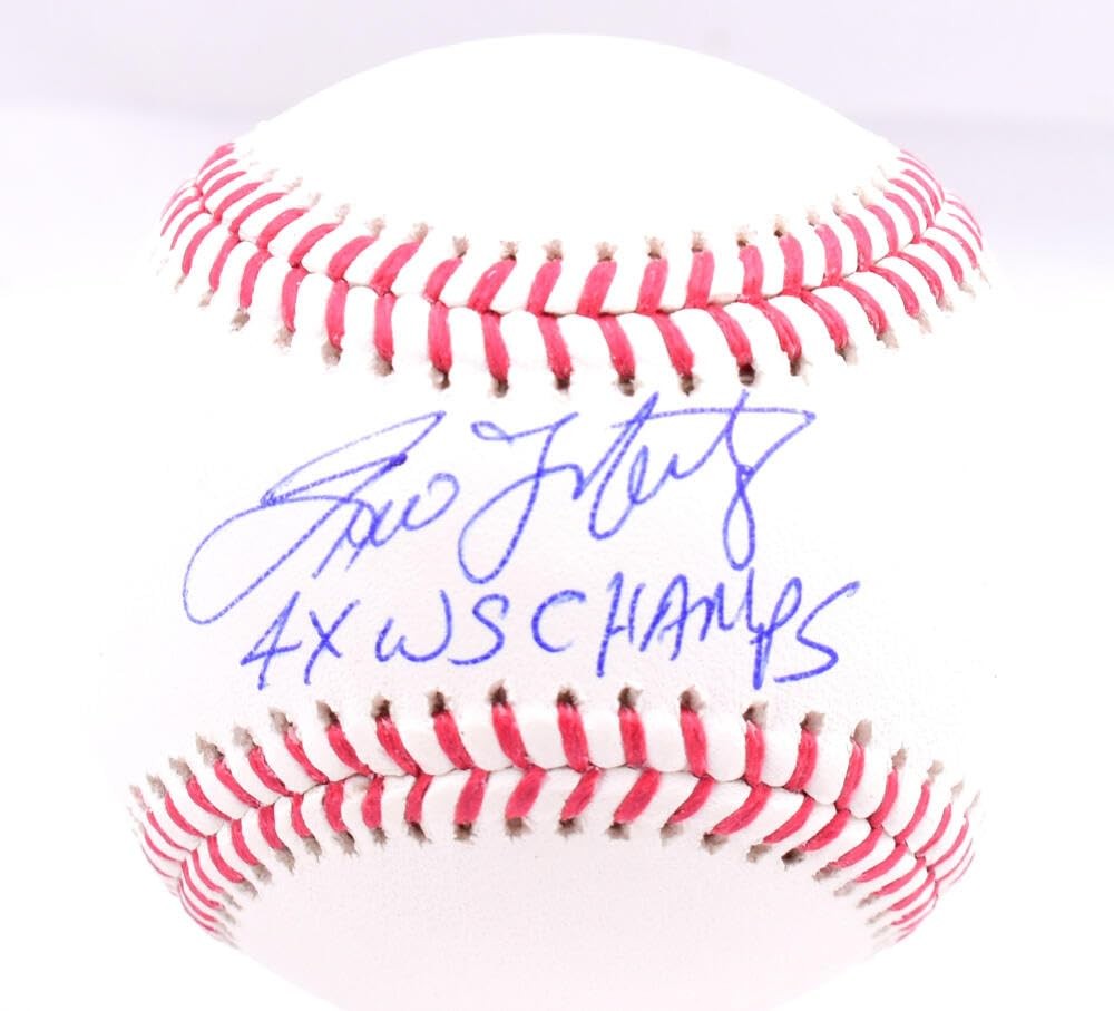 Tino Martinez Autographed Rawlings Official MLB Baseball "4x WS Champs"