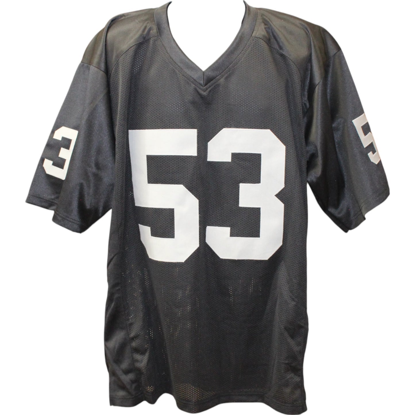 Bill Romanowski Autographed Pro Style Black Jersey (Beckett Witness)