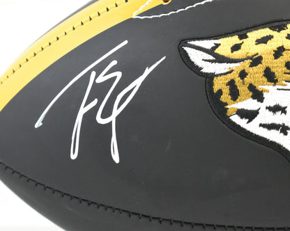 Travis Etienne Jr. Autographed Jacksonville Jaguars Black Logo Football
