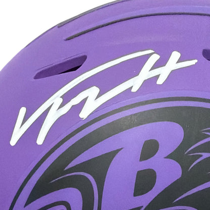 Trey Hendrickson Signed Baltimore Ravens Rave Mini Helmet JSA