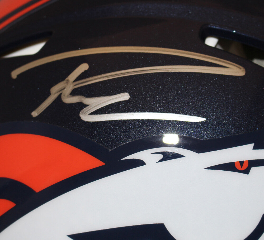 Russell Wilson Denver Broncos Autographed Authentic Speed Full Size Helmet