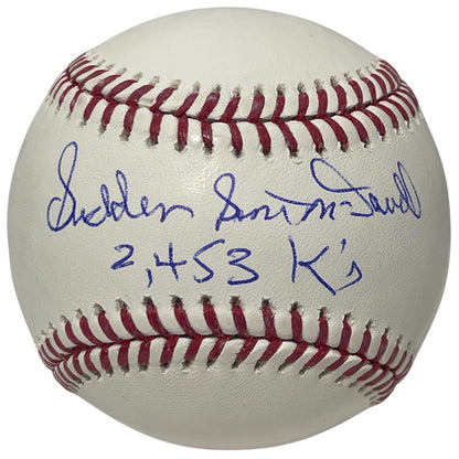Sam McDowell Signed Official Major League Baseball Sudden 2453 K Beckett