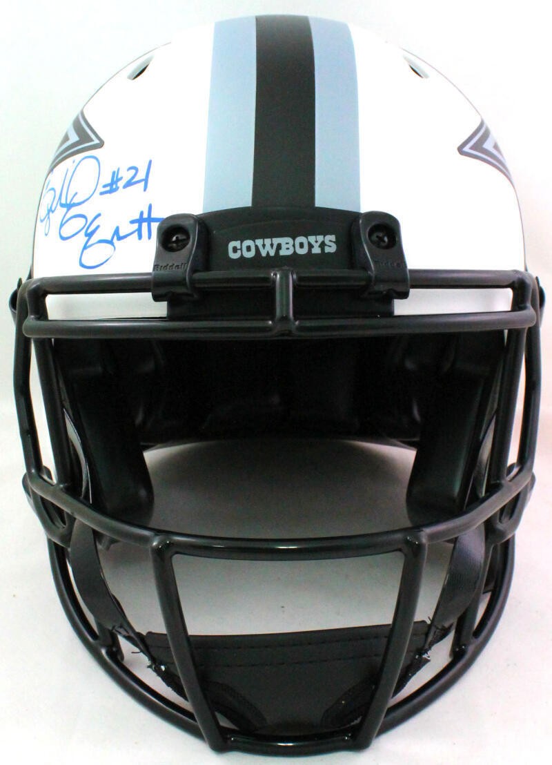Ezekiel Elliott Signed Dallas Cowboys Authentic Lunar Full Size Helmet