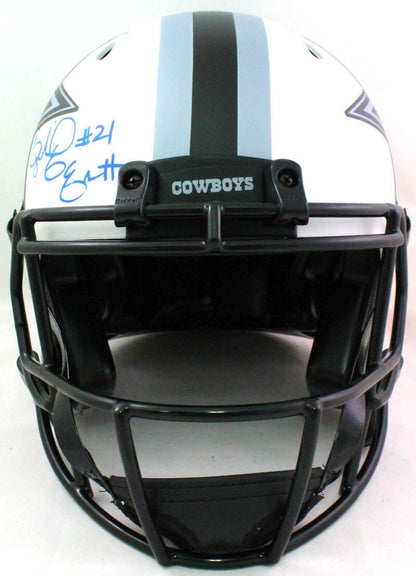 Ezekiel Elliott Signed Dallas Cowboys Authentic Lunar Full Size Helmet