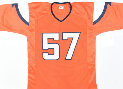 Dre Greenlaw Signed Denver Broncos Custom Orange Jersey