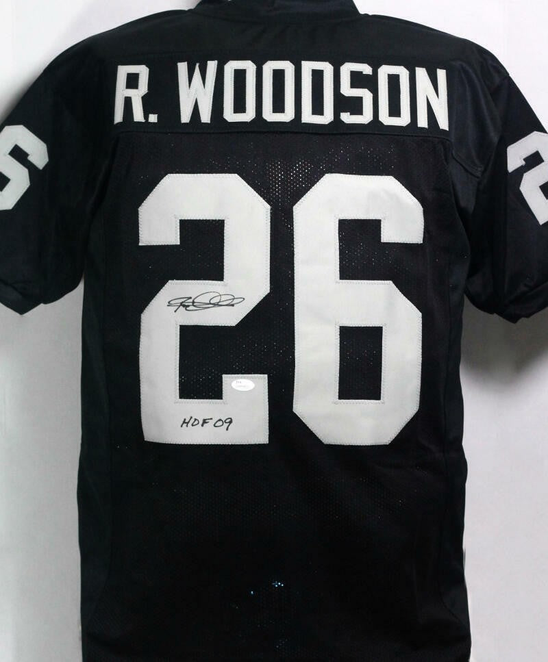 Rod Woodson Autographed Pittsburgh Steelers Style Black Jersey (HOF)