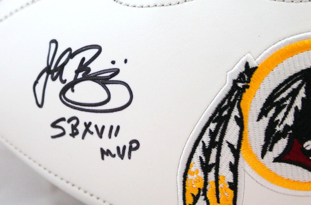 Doug Williams, John Riggins & Mark Rypien Signed Washington Logo Football