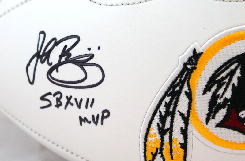 Doug Williams, John Riggins & Mark Rypien Signed Washington Logo Football