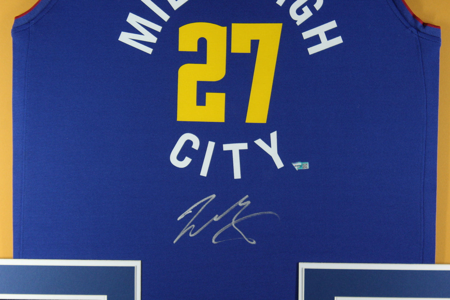 Jamal Murray Autographed Denver Nuggets Framed Pro Style Jersey