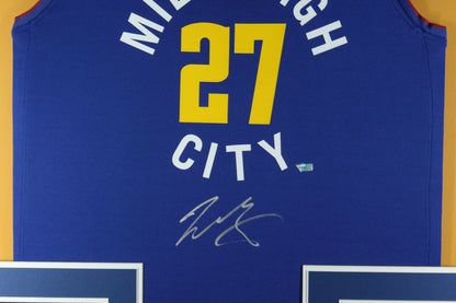 Jamal Murray Autographed Denver Nuggets Framed Pro Style Jersey