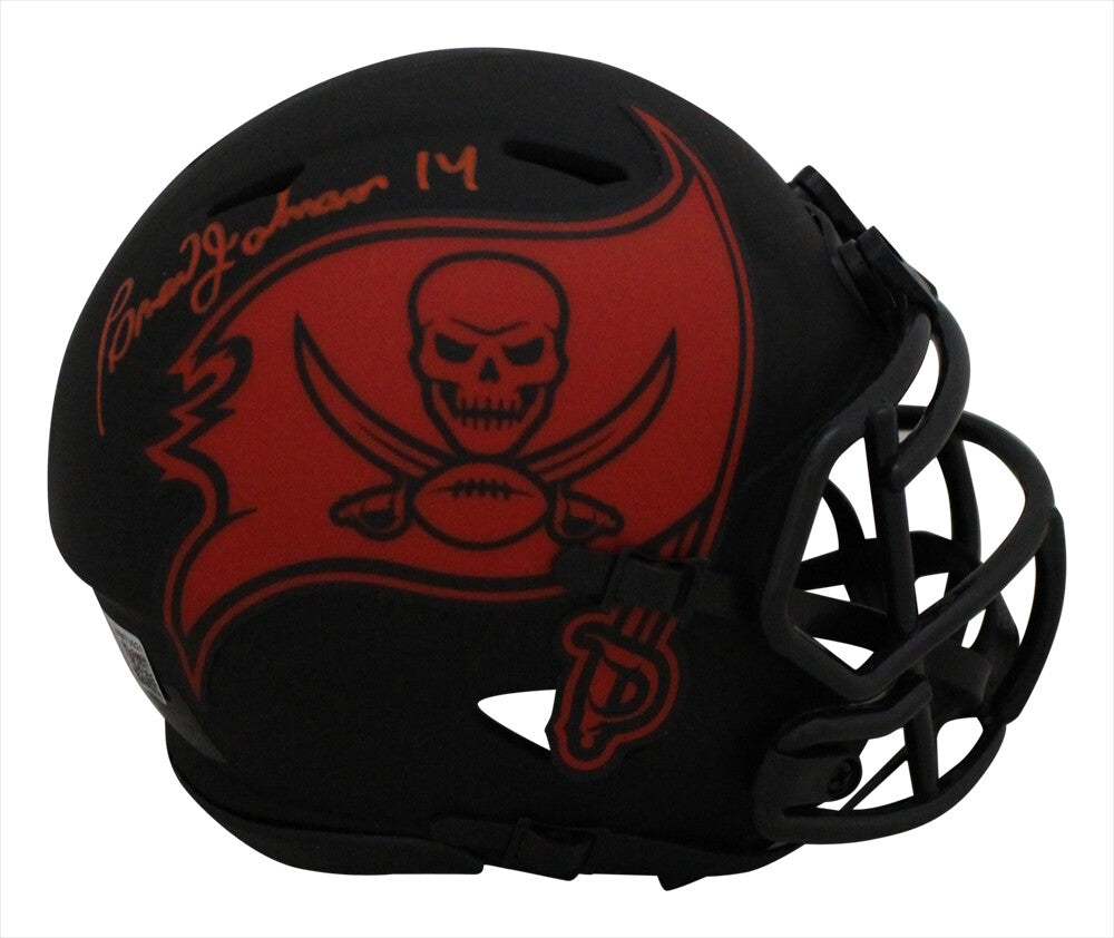 Brad Johnson Tampa Bay Buccaneers Signed Eclipse Mini Helmet Beckett BAS