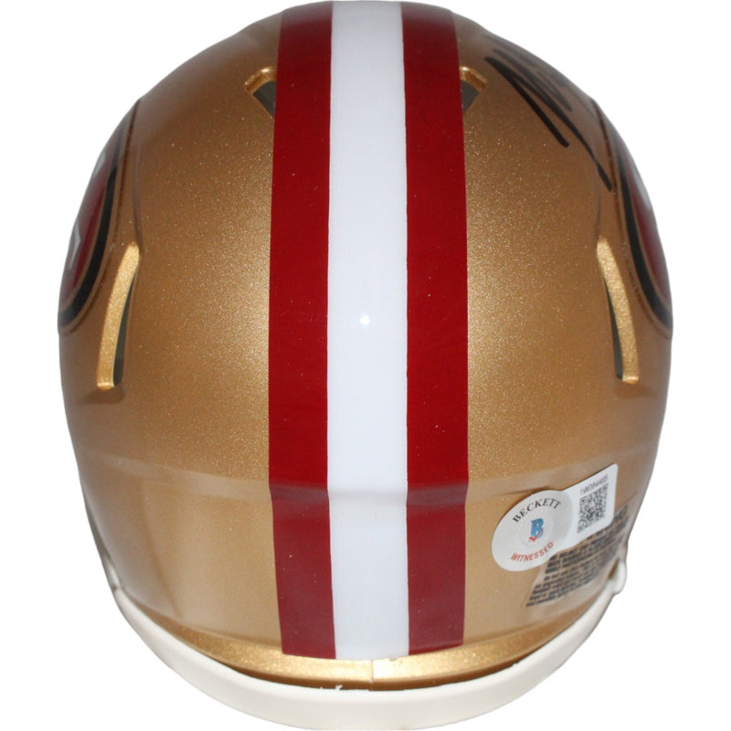John Lynch Signed San Francisco 49ers Mini Helmet Beckett COA
