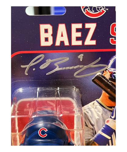 Javier Baez Signed Chicago Cubs Mini Bobblehead - Fanatics COA