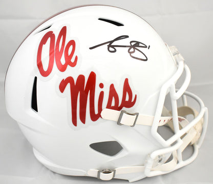 A.J. Brown Signed Ole Miss Rebels Full Size Speed Replica Helmet