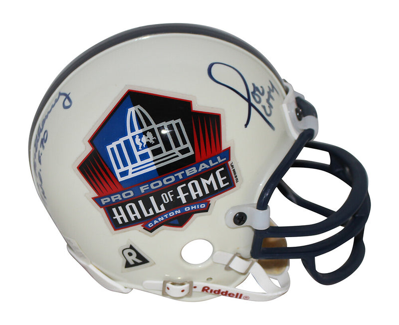 Million Dollar Backfield Signed Hall of Fame Replica Mini Helmet BAS