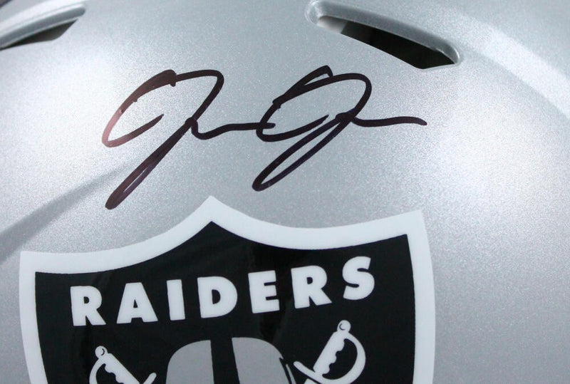 Josh Jacobs Signed Las Vegas Raiders Full Size Speed Authentic Helmet