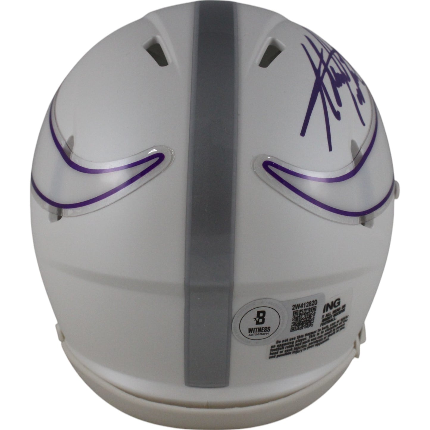Adrian Peterson Autographed Minnesota Vikings 2024 Alternate Mini Helmet