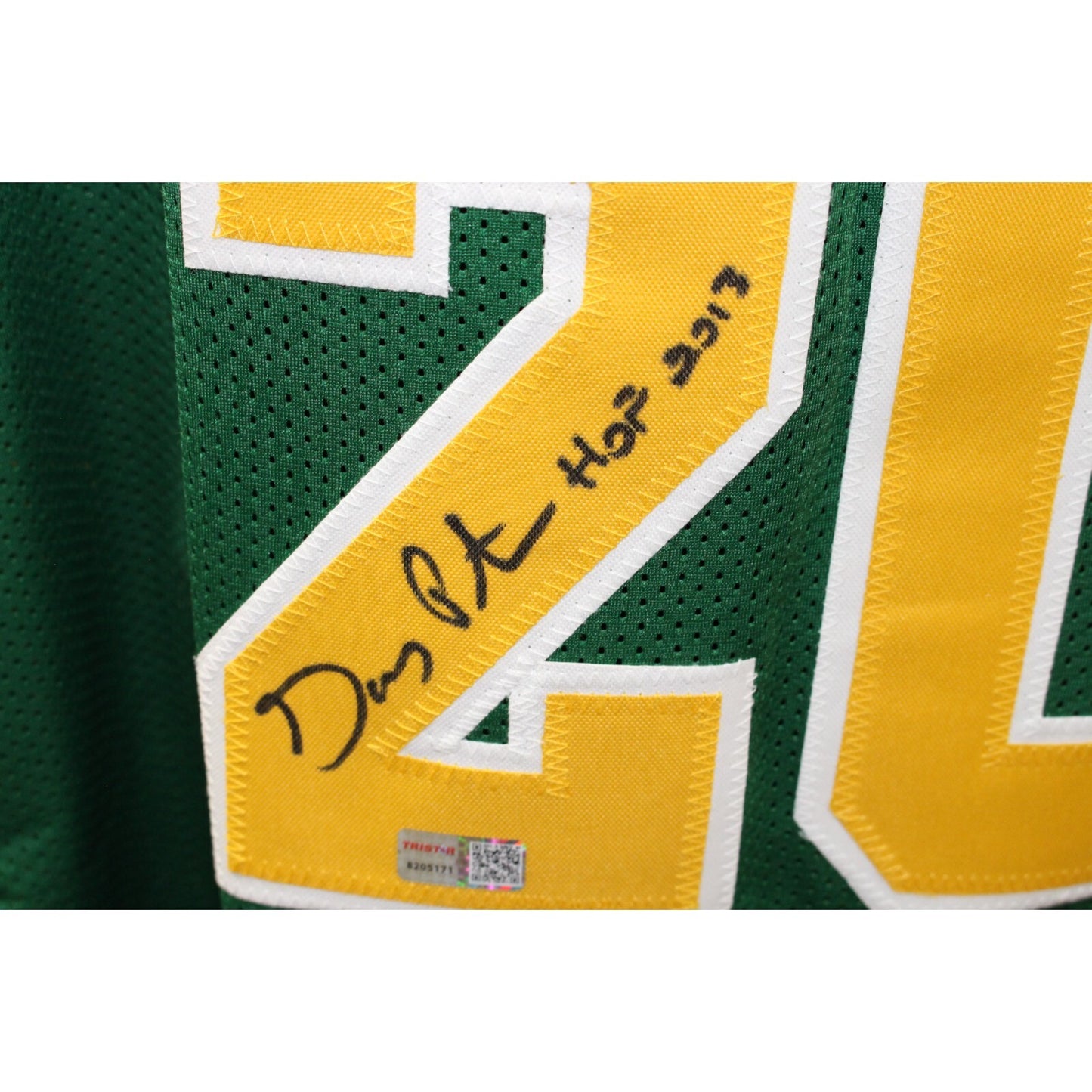Gary Payton Signed Seattle Style Custom Green Jersey "HOF"