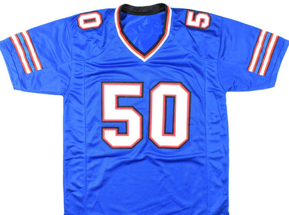 Greg Rousseau Signed Buffalo Bills Custom Blue Jersey