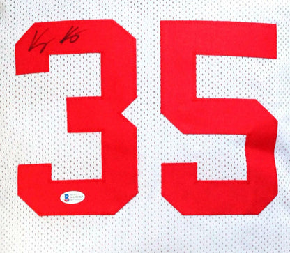 Kyle Kuzma Autographed White College Style Basketball Jersey