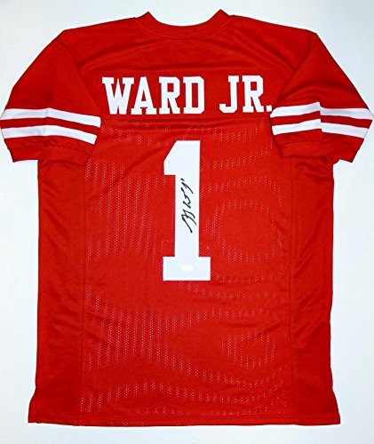 Greg Ward Autographed Red Custom Football Jersey