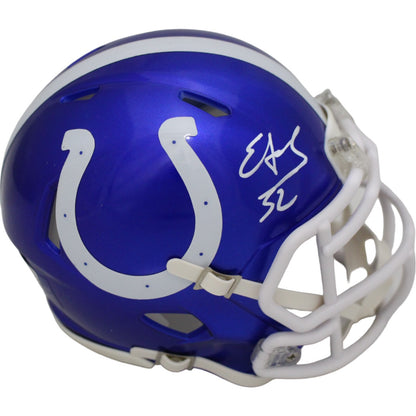 Edgerrin James Signed Indianapolis Colts Flash Alternate Mini Helmet
