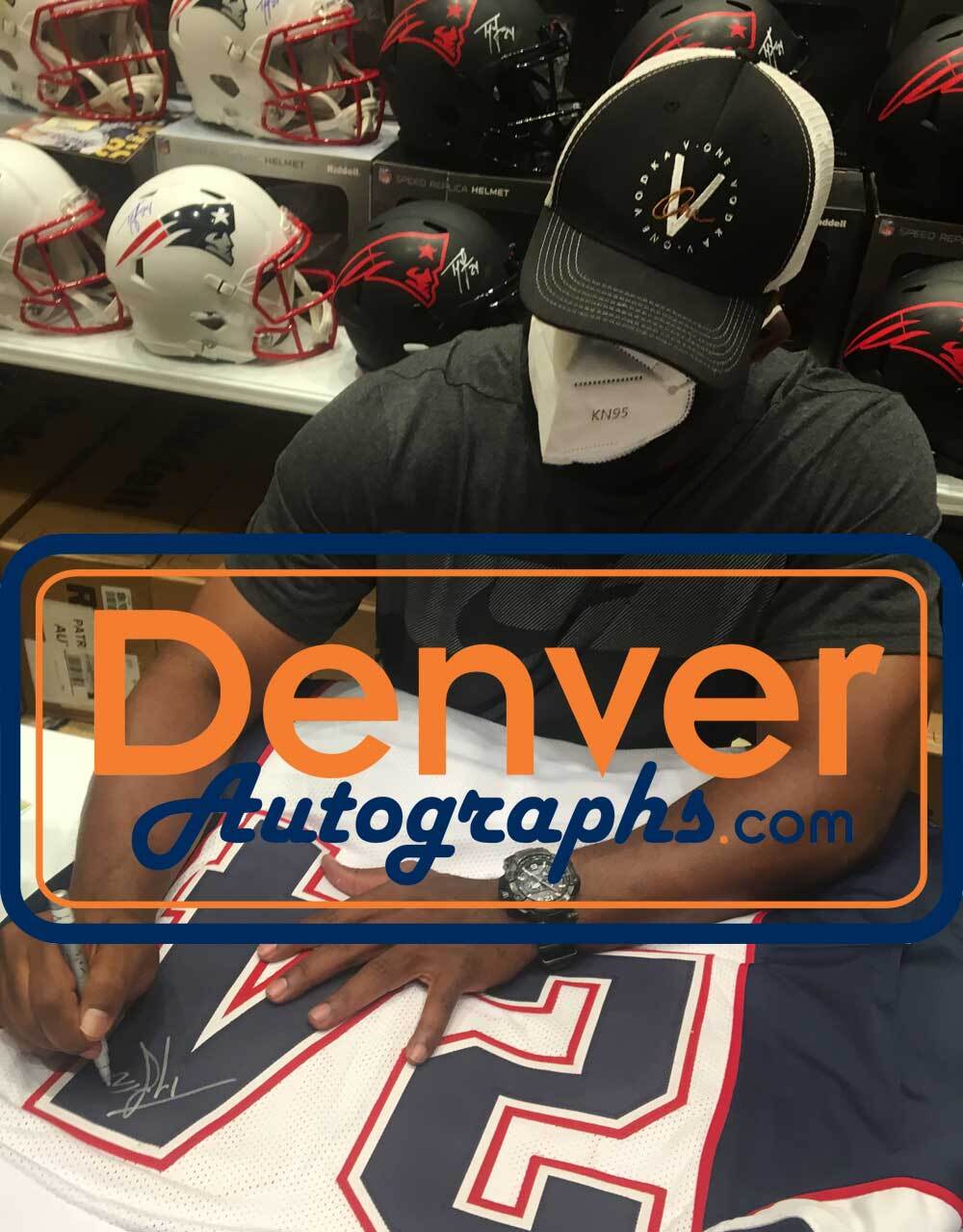 Ty Law Signed New England Patriots Custom Football Jersey BAS