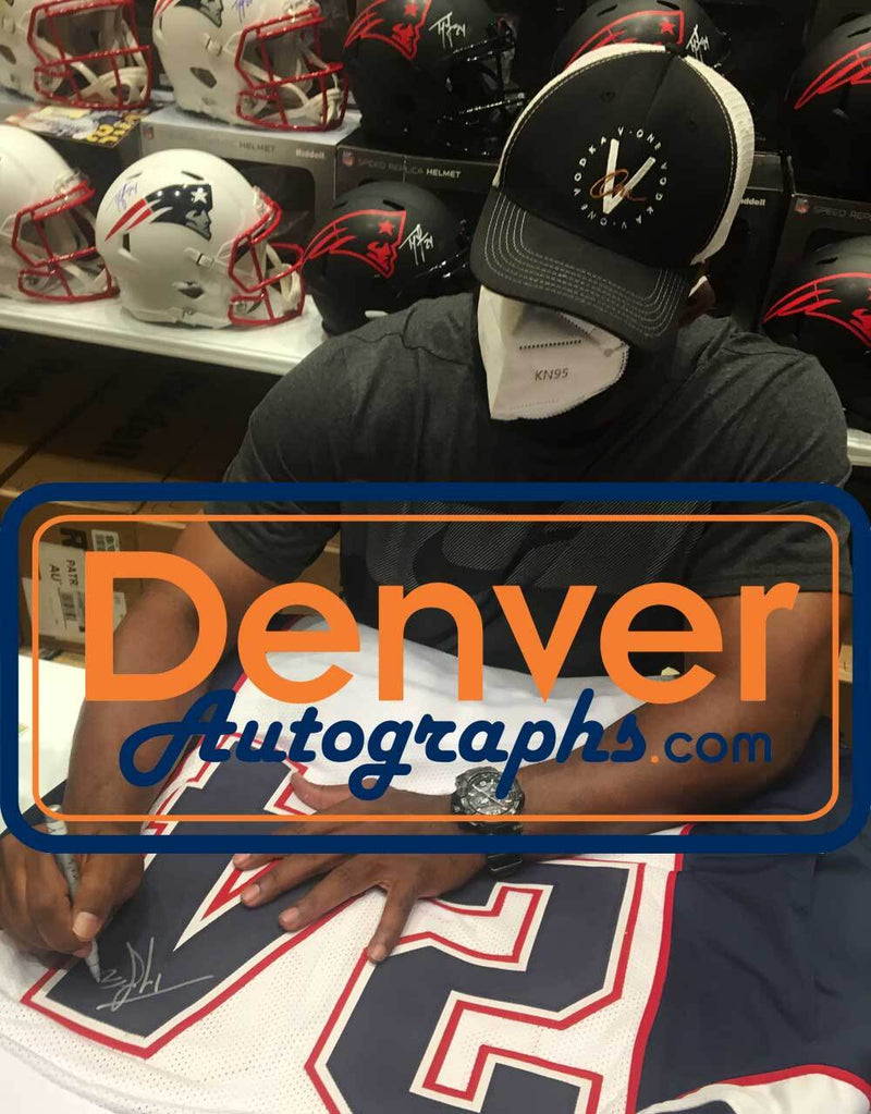 Ty Law Signed New England Patriots Custom Football Jersey BAS