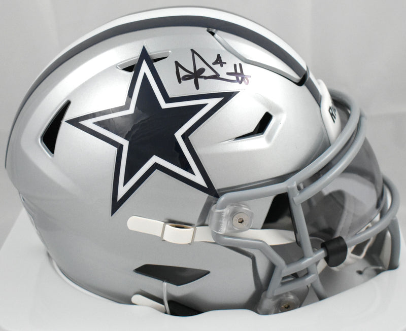 Dak Prescott Signed Dallas Cowboys Mid-Size SpeedFlex Helmet