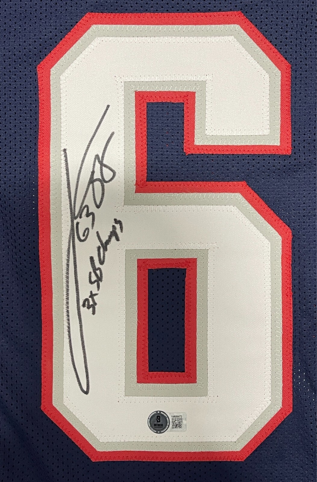 Joe Andruzzi Signed New England Patriots Custom Jersey (3x SB Champ)