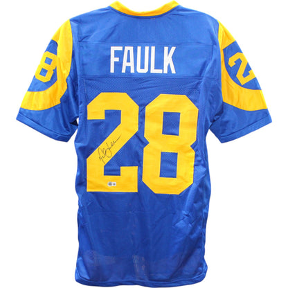 Marshall Faulk Autographed Pro Style Throwback Jersey