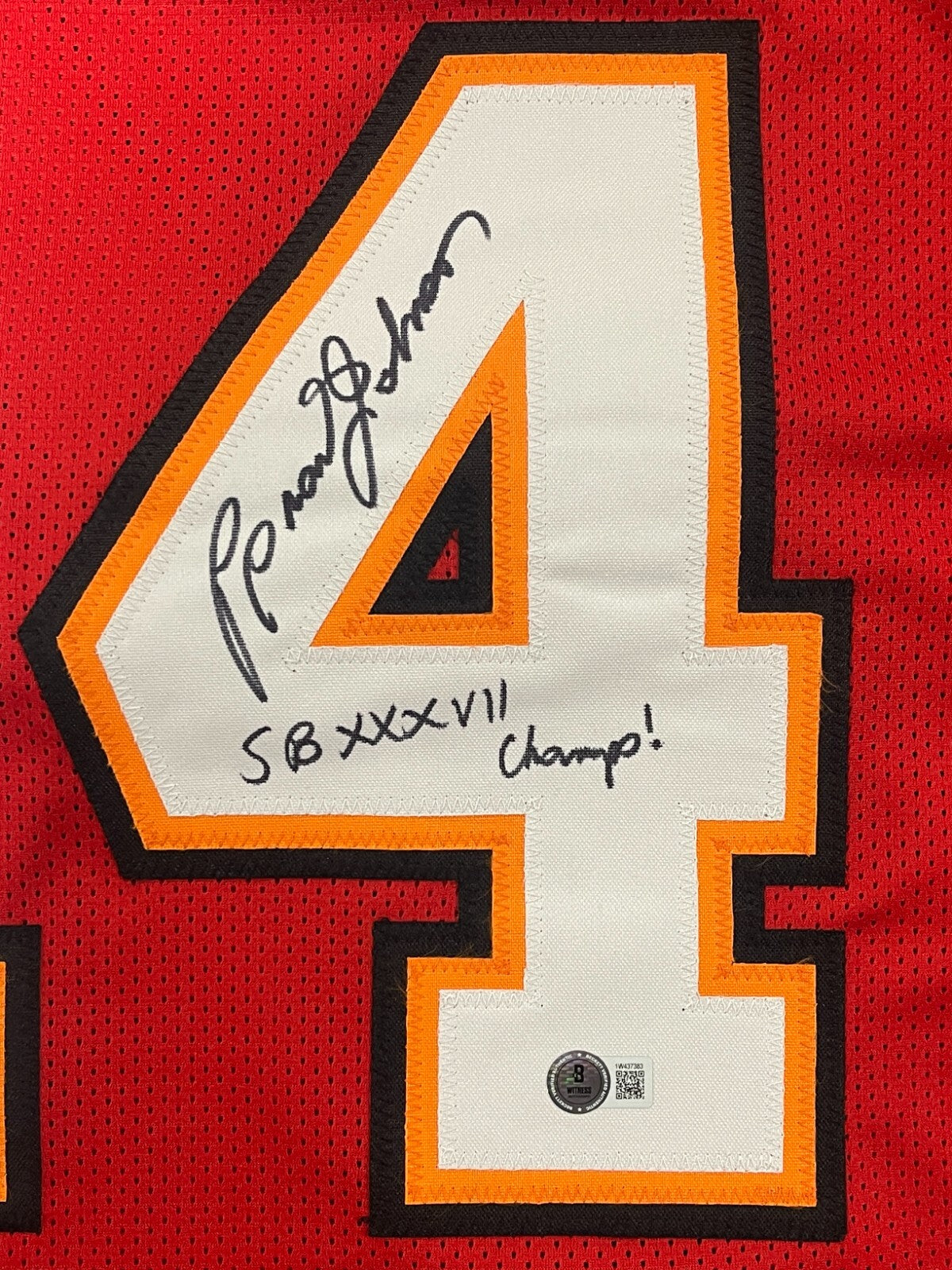 Brad Johnson Signed Tampa Bay Buccaneers Custom Jersey SB XXXVII Beckett COA