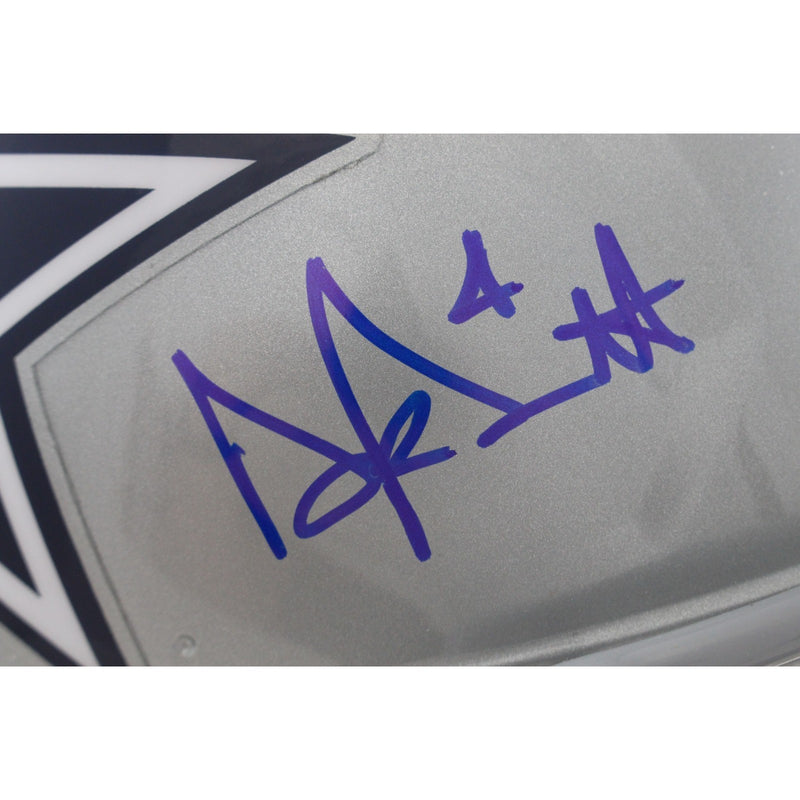 Dak Prescott Dallas Cowboys Autographed Full Size Authentic Helmet (BAS)