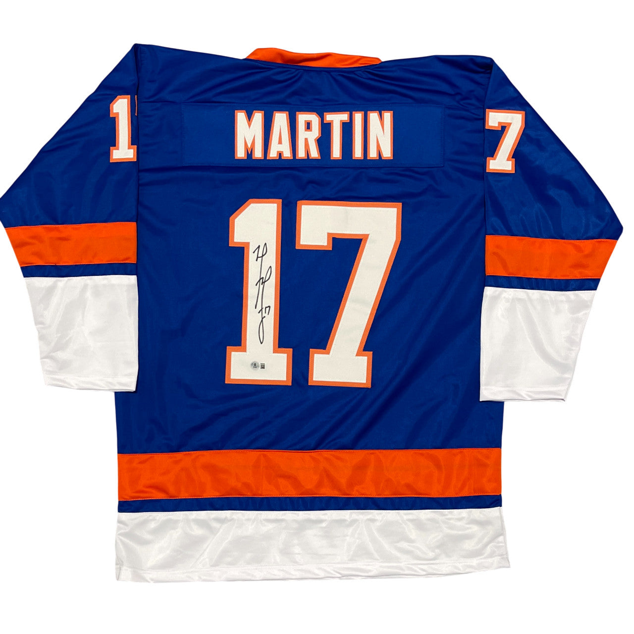 Matt Martin Signed New York Islanders Custom Hockey Jersey (Beckett COA)