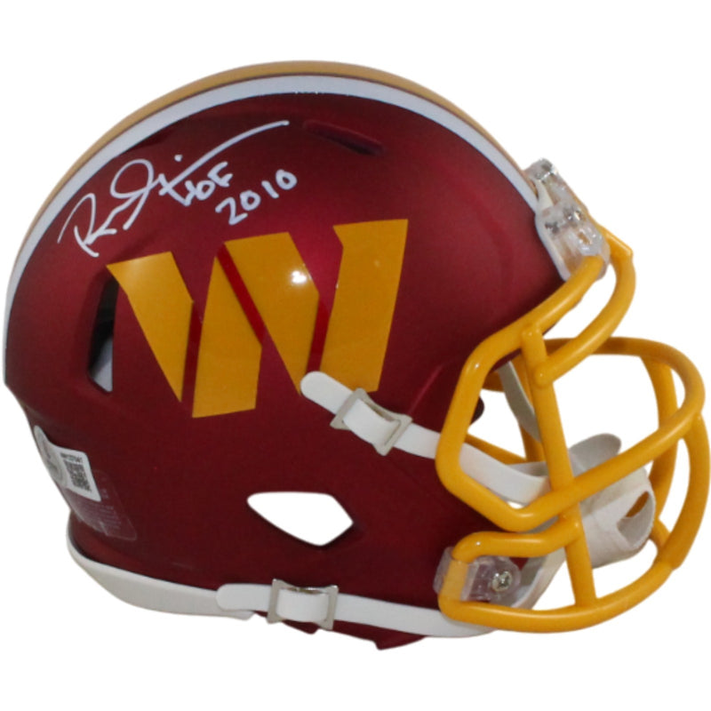 Russ Grimm Signed Washington Commanders 2025 Alternate Mini Helmet (HOF)