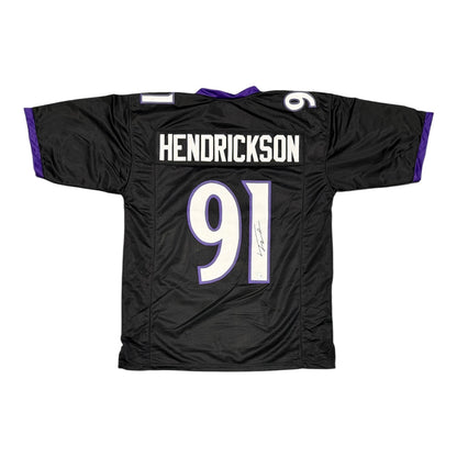 Trey Hendrickson Signed Baltimore Ravens Custom Jersey
