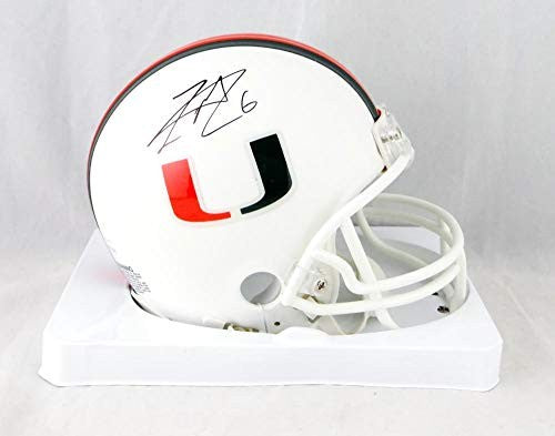 Lamar Miller Signed Miami Hurricanes White Mini Helmet