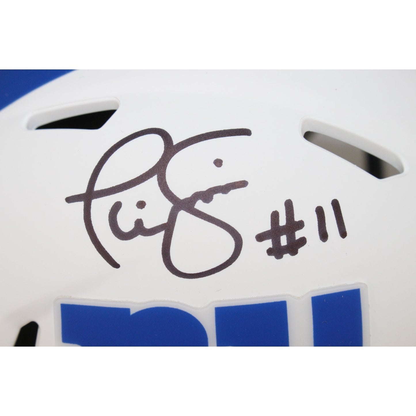 Phil Simms New York Giants Autographed Lunar Mini Helmet