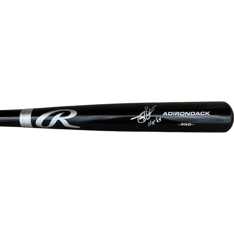 Todd Helton Autographed Colorado Rockies Black Baseball Bat with HOF Inscription