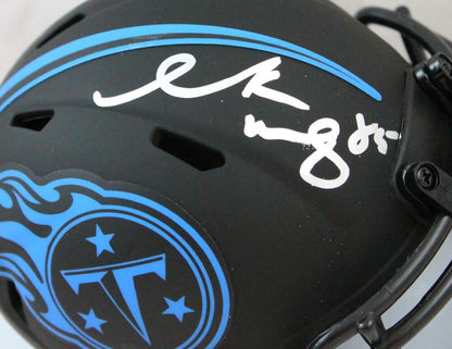 Derrick Mason Signed Tennessee Titans Eclipse Speed Mini Helmet