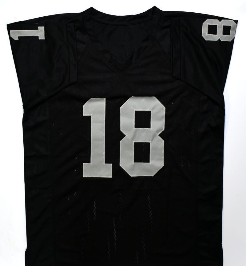 Randy Moss Autographed Oakland Raiders Black Custom Jersey