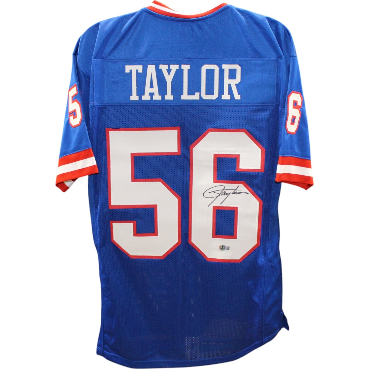 Lawrence Taylor Autographed Blue Custom Jersey