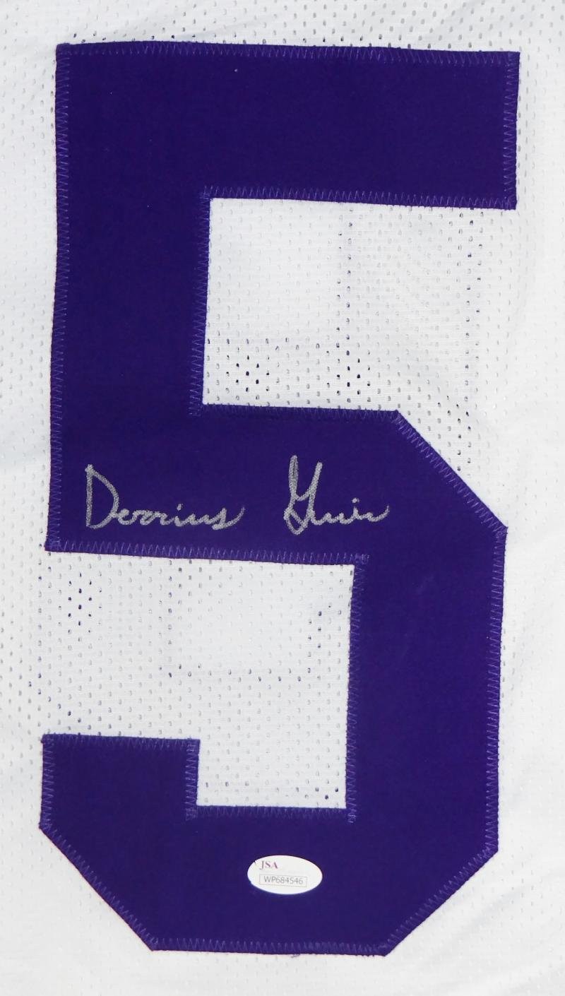Derrius Guice Autographed Custom White Jersey