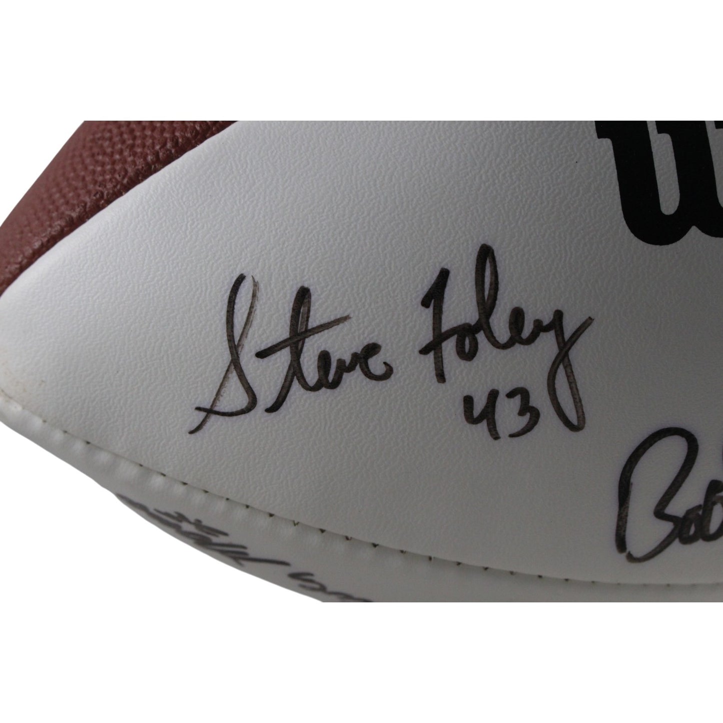 Red Miller & Tom Jackson Signed Denver Broncos 1977 Team Football